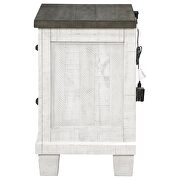 2-drawer nightstand distressed grey and white by Coaster additional picture 9