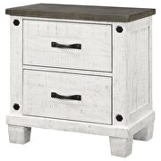 2-drawer nightstand distressed grey and white by Coaster additional picture 10