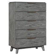 5-drawer chest white marble and grey by Coaster additional picture 10