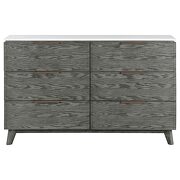 6-drawer dresser white marble and grey by Coaster additional picture 11