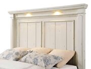 Queen panel bed with headboard lighting antique white by Coaster additional picture 3