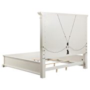 Eastern king panel bed with headboard lighting antique white by Coaster additional picture 4