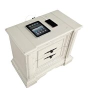 2-drawer nightstand with usb ports antique white by Coaster additional picture 2