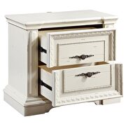 2-drawer nightstand with usb ports antique white by Coaster additional picture 3