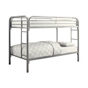 Twin-over-twin silver bunk bed by Coaster additional picture 2