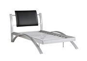 Contemporary black and silver youth twin bed by Coaster additional picture 7