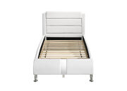Glossy white finish twin bed by Coaster additional picture 7