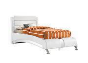 Glossy white finish twin bed by Coaster additional picture 9