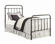 Transitional dark bronze twin bed by Coaster additional picture 2