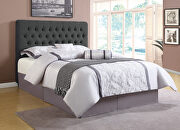 Charcoal upholstered queen bed additional photo 5 of 4