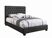 Transitional charcoal upholstered full bed by Coaster additional picture 5