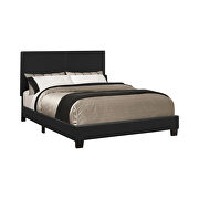Upholstered platform black queen bed by Coaster additional picture 2