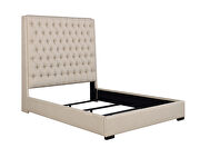 Cream upholstered queen bed by Coaster additional picture 3