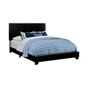 Black faux leather upholstered king bed by Coaster additional picture 2