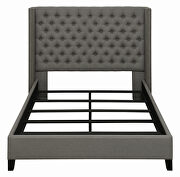 Gray fabric e king bed by Coaster additional picture 4
