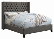 Gray fabric e king bed by Coaster additional picture 5