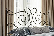 Metal queen bed finished in dark bronze by Coaster additional picture 4