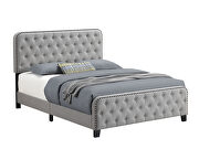 Mineral linen-like fabric queen bed by Coaster additional picture 2
