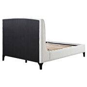Upholstered curved headboard eastern king platform bed white by Coaster additional picture 5
