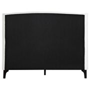 Upholstered curved headboard eastern king platform bed white by Coaster additional picture 6