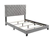 Gray velvet full bed by Coaster additional picture 3