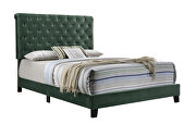 Green velvet full bed by Coaster additional picture 2