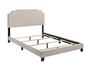 Beige fabric e king bed by Coaster additional picture 4
