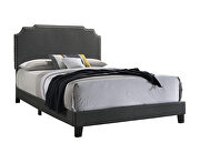 Gray fabric queen bed by Coaster additional picture 2