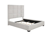 Beige velvet e king bed by Coaster additional picture 4