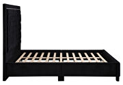 Upholstered tufted platform king bed black w/ optional back panels by Coaster additional picture 5