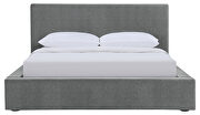 Textured gray fabric upholstery queen bed by Coaster additional picture 4