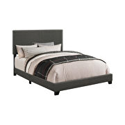 Upholstered charcoal queen bed by Coaster additional picture 2