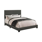 Upholstered charcoal king bed by Coaster additional picture 2