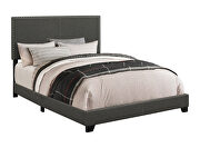 Upholstered charcoal twin bed by Coaster additional picture 2