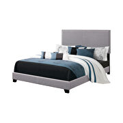 Upholstered gray queen bed by Coaster additional picture 2