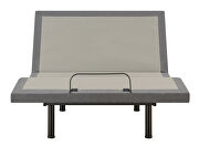 Negan twin xl adjustable bed base grey and black by Coaster additional picture 3