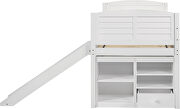 Crisp white finish twin workstation loft bed by Coaster additional picture 4