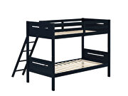 Blue wood finish twin/twin bunk bed by Coaster additional picture 4