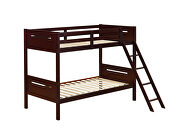 Espresso wood finish twin/twin bunk bed by Coaster additional picture 4