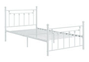 Matte white powder coated finish full bed by Coaster additional picture 3