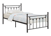 Matte gunmetal powder coated finish full bed by Coaster additional picture 2