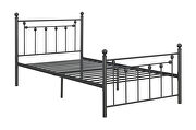 Matte gunmetal powder coated finish twin bed by Coaster additional picture 3