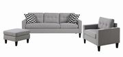 Reversible small apt size gray fabric sectional by Coaster additional picture 5