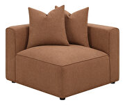 Woven fabric modular low profile 6pcs terracota sectional sofa by Coaster additional picture 11