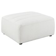 Upholstered ottoman in natural faux skin fabric by Coaster additional picture 2