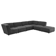 Dark charcoal bouclé modular sectional couch by Coaster additional picture 14