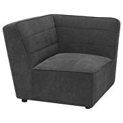 Dark charcoal bouclé modular sectional couch by Coaster additional picture 7