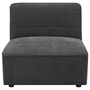 Dark charcoal bouclé modular sectional couch by Coaster additional picture 9