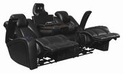 Stylish black power motion recliner sofa w/ led by Coaster additional picture 6