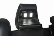 Stylish black power motion recliner sofa w/ led by Coaster additional picture 8